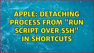 Apple: Detaching Process from 