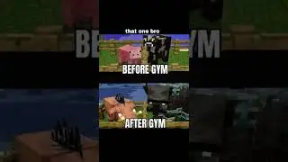 This is the power of the gym.💪 #minecraft