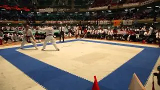 Kim Asmussen Vs Victor Buhl - Kumite - VM I Tokyo oktober 2014 - Nippon Budokan