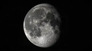 Realistic 3D Moon Model