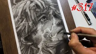 Charcoal #317: ASMR DRAWING & RELAX (Zenitsu Agatsuma-Kimetsu no Yaiba)