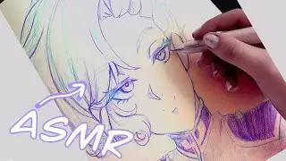 [ASMR] Sketching In My Sketchbook | Angelo Sauper From Mobile Suit Gundam Unicorn