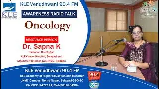 Dr. Sapna K || Radiation Oncologist, KLE Cancer Hospital, Belagavi || Oncology || Radio Talk