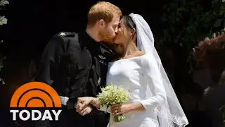 See Prince Harry And Meghan’s Kiss On The St. George’s Chapel Steps | TODAY