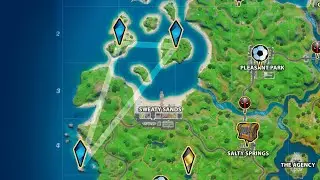 Visit Coral Cove,Stack Shack and Crash Site without swimming in a single match (Fortnite challenge)