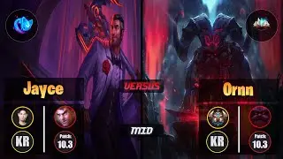 Ucal JAYCE (Mid) [Summon Aery] VS ORNN - Challenger KR Patch 10.3