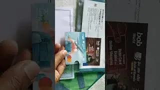 #Unboxing Bank of Baroda classic master debit card 2024