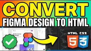 How to CONVERT Figma Design to HTML and CSS