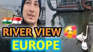 Morning Poland Ki Thandi Subah ❄️ | Foggy River & Boat Restaurant Vlog🇮🇳🇲🇨