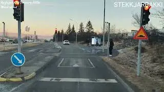 Driving Through Reykjav&iacute;k | Mj&oacute;dd Area & Port District Dashcam
