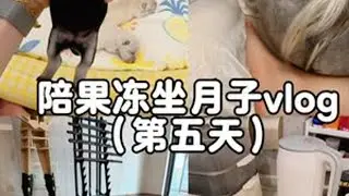 vlog｜陪果冻坐月子第五天，晚上给做了丰富月子餐#vlog #狗狗坐月子 #狗宝宝成长 #萌宠出道计划