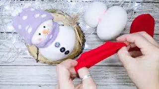 Снеговик из носков