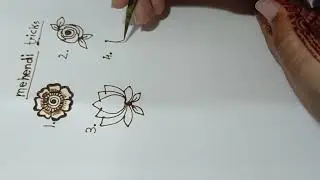 Basic mehendi flower design.#mehendi #leraning #flowers #viral 