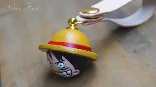 DIY Luffy Leather Keychain | Handmade Leather