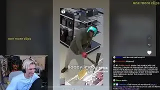 xqc laughing so hard at this tiktok...