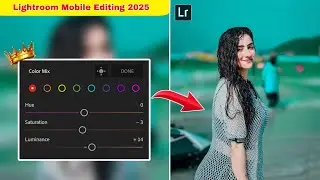 Lightroom Blue And Aqua Tone Photo Editing || Lightroom New Photo Editing 2025 || DN Editor