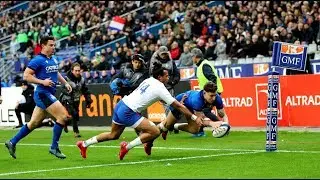 Matteo Minozzi acrobatically touches down | Guinness Six Nations