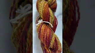 Primrose Yarn Co.&rsquo;s Fig on Merino &hearts;️💛💚🤎 #handspunyarn #knitting #spinningyarn