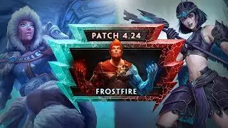 SMITE PATCH 4.24 FROSTFIRE ODYSSEY INTRO+SKINS, REWARDS ,UNLOCKS, SKIN PREVIEWS