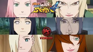 Pelea de Chicas: Sakura/Hinata/Ino vs Tsunade/Konan/Mei | NSUNS4 ROAD TO BORUTO (Latino)