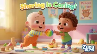 Sharing Is Caring Fun Song with Zuzu &ndash; Nursery Rhyme, Social Skills, Sharing, and Play