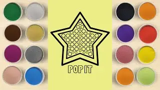 Tranh C&aacute;t T&ocirc; M&agrave;u Ng&ocirc;i Sao Pop It - Sand Painting Coloring Star Pop It