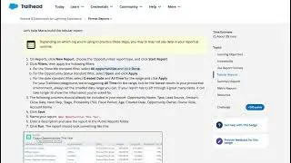 Tabular Reports