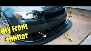 DIY how to make a front splitter