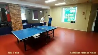 Antrenament ping pong | initiere taiat forehand (backspin) | #Georgemirea