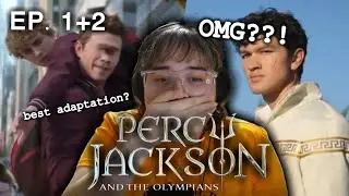 BOOK READER REACTS TO PERCY JACKSON AND THE OLYMPIANS SEASON 2 EPISODES 1 AND 2