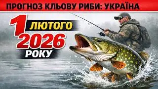 ПРОГНОЗ КЛЁВА в УКРАИНЕ на 1 февраля 2026 года: Морозище, але риба ловиться!