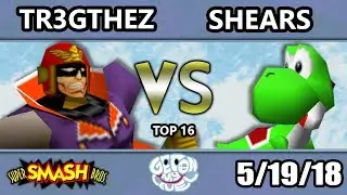 GOML 2018 - SSBMTL | TR3GTheZ (Falcon) Vs. Shears (Yoshi) SSB64 Top 16