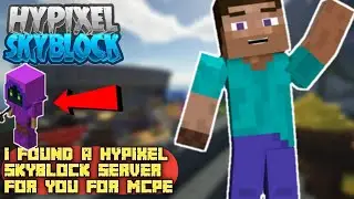 HYPIXEL SKYBLOCK FOR MINECRAFT PE ! How To Play Hypixel Skyblock in Minecraft Pe !