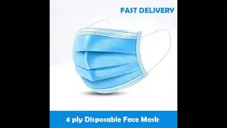 🍀 4 PLY 50 Pcs Box Face Mask Disposable Earloop Meltblown Cloth Civilian Thick Surgical Breathable 🍀