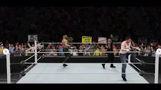 WWE 2K16. 6 man tag team match.