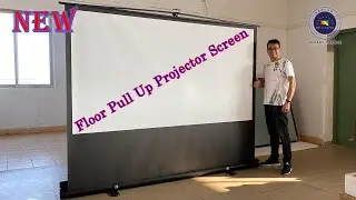 XY Screens Newest Portable Pull Up Projector Screen(Fabric Glass, 60-100inch)