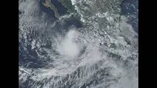 Tropical Storm Madeline Satellite Loop