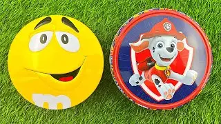 ASMR Satisfying Candy | Paw Patrol Surprise + M&M’s Style Faces