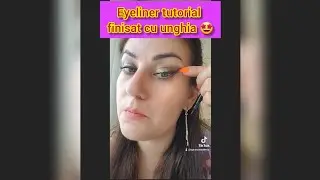 Cel mai simplu eyeliner cu efect de lifting- tutorial in 5 minute #eyebrows #eyeliner #makeuplook