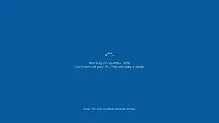 Upgrading from Windows 10 version (1511) to Windows 10 version (1607)! (Time-lapse)
