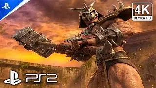 Mortal Kombat: Shaolin Monks | Shao Kahn Boss Fight (4K 60FPS) Realistic ULTRA Graphics