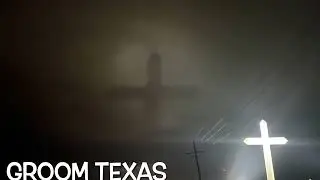 Heavenly image caught while photographing a severe storm in Groom, Texas.