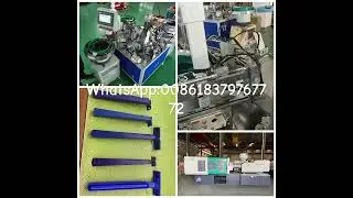 Plastic razor injection molding machine with servo motor assembly machine for sale making line