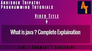 What is java Part-1 # Java Tutorials # What is Java? # Java Tutorial For Beginners
