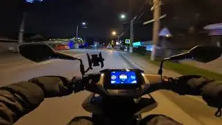 cu scuterul Zeeho AE8 noaptea de la Bucureşi la Buftea şi retur - partea 4/6