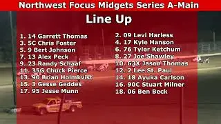 Grays Harbor Raceway, October 1, 2022, Northwest Focus Midgets Series A-Main