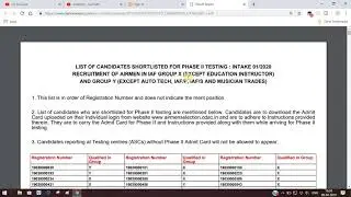 Indian Airforce X Y Group 02/2019 Result pdf &ndash;download now