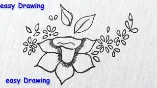How to Draw a Hibiscus Flower Easy 🌺How to Draw a Hibiscus Flower Step by Step