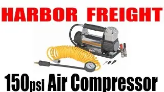Harbor Freight 12volt 150PSI Air Compressor REVIEW & TEST