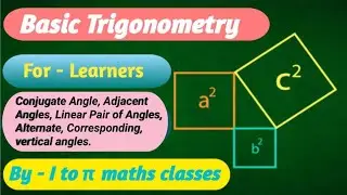 Conjugate Angle, Adjacent Angles, Linear Pair of Angles, Alternate, Corresponding, vertical angles.